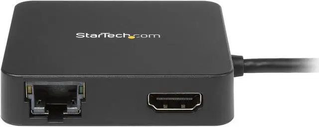Alt view image 2 of 6 - StarTech.com DKT30CHD USB C Multiport Adapter - USB-C to 4K HDMI / USB 3.0 / Gigabit Ethernet - Powered USB Hub - USB-C to USB Adapter