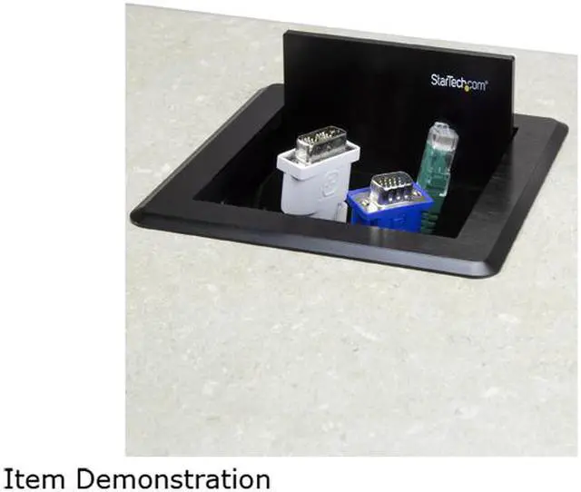 Alt view image 4 of 4 - StarTech.com BOX4CABLE Conference Table Cable Management Box – Table Top – Conference Room AV – Conference Table Connectivity Box