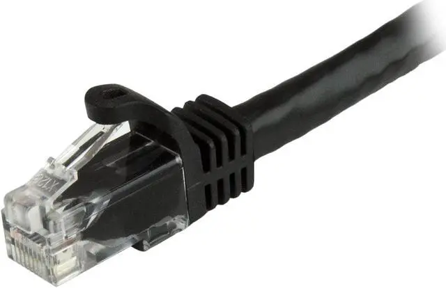 Alt view image 2 of 2 - StarTech.com Cat6 Patch Cable - 6 ft. - Black Ethernet Cable - Snagless RJ45 Cable - Ethernet Cord - Cat 6 Cable
