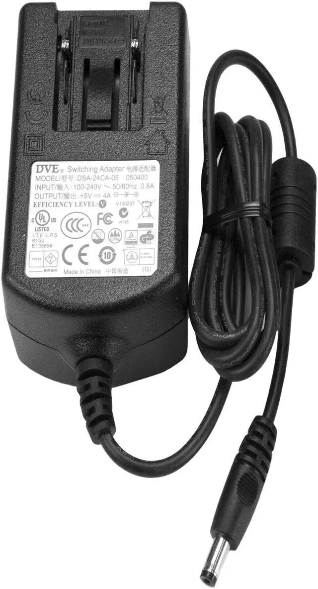 Alt view image 2 of 4 - StarTech SVA5M4NEUA Replacement 5V DC Power Adapter - 5 Volts, 4 Amps