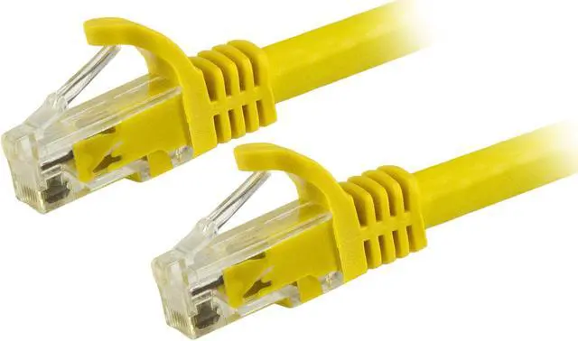 Main image of StarTech N6PATCH14YL StarTech.com Cat6 Patch Cable - 14 ft. - Yellow Ethernet Cable - Snagless RJ45 Cable - Ethernet Cord - Cat 6 Cable - 14 ft.