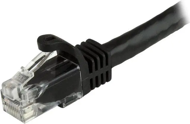 Alt view image 2 of 2 - StarTech N6PATCH1BK StarTech.com Cat6 Patch Cable - 1 ft. - Black Ethernet Cable - Snagless RJ45 Cable - Ethernet Cord - Cat 6 Cable - 1 ft.