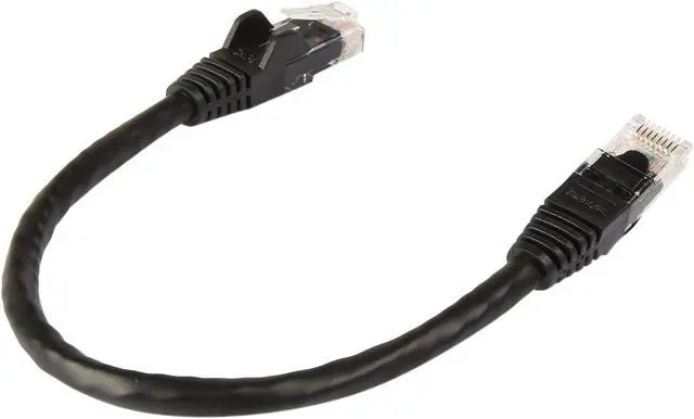 Alt view image 2 of 3 - StarTech N6PATCH6INBK Cat6 Patch Cable – 6 in – Black Ethernet Cable – Snagless RJ45 Cable – Ethernet Cord – Cat 6 Cable – 6in