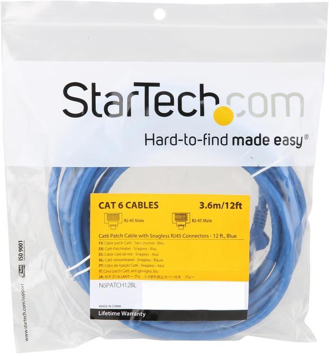 Startech Cable Red RJ45 CAT6 UTP 50 cm Azul