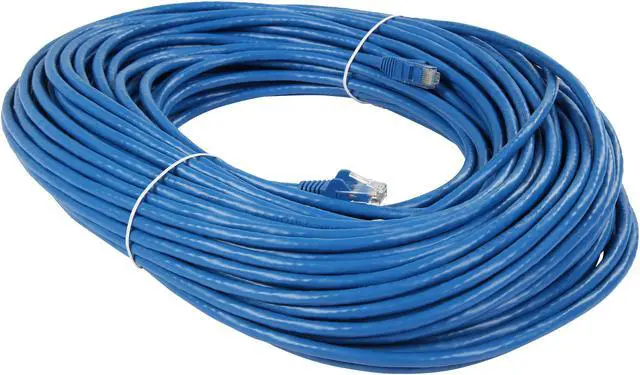 Alt view image 2 of 3 - StarTech.com N6PATCH150BL Cat6 Patch Cable – 150 ft – Blue Ethernet Cable – Snagless RJ45 Cable – Ethernet Cord – Cat 6 Cable – 150ft