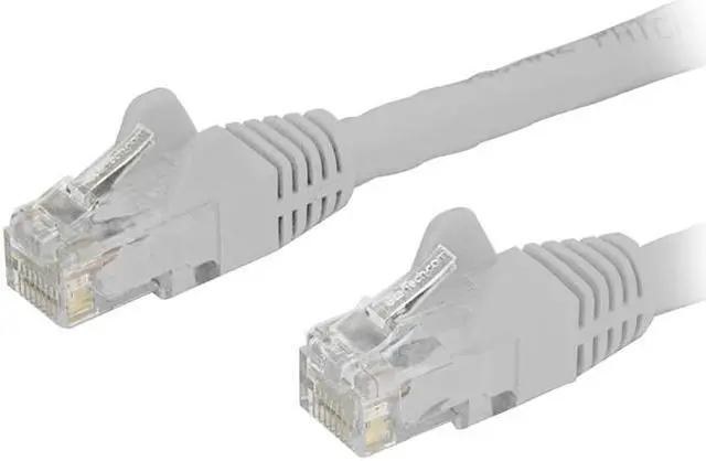 Main image of StarTech N6PATCH14WH StarTech.com Cat6 Patch Cable - 14 ft - White Ethernet Cable - Snagless RJ45 Cable - Ethernet Cord - Cat 6 Cable - 14ft