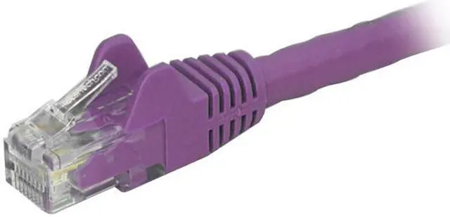 Alt view image 2 of 2 - StarTech N6PATCH1PL Cat6 Patch Cable – 1 ft – Purple Ethernet Cable – Snagless RJ45 Cable – Ethernet Cord – Cat 6 Cable – 1ft