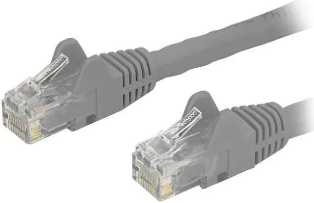Main image of StarTech.com N6PATCH30GR Cat6 Patch Cable – 30 ft – Gray Ethernet Cable – Snagless RJ45 Cable – Ethernet Cord – Cat 6 Cable – 30ft