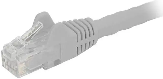 Alt view image 2 of 2 - StarTech N6PATCH5WH Cat6 Patch Cable – 5 ft – White Ethernet Cable – Snagless RJ45 Cable – Ethernet Cord – Cat 6 Cable – 5ft