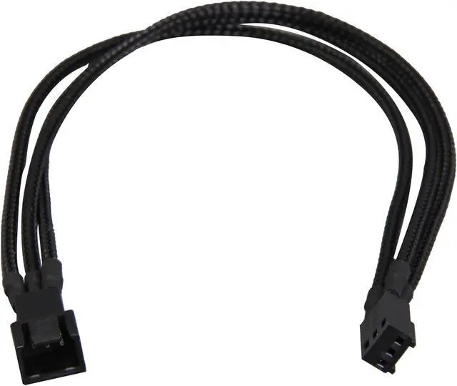 Alt view image 2 of 3 - Raidmax RC-008 10.23 in. Black 3 pin Fan extension cable Male to Female