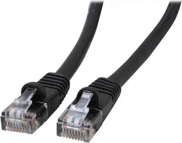 Main image of Coboc CY-CAT5E-14-BK 14ft.24AWG Snagless Cat 5e Black Color 350MHz UTP Ethernet Stranded Copper Patch cord /Molded Network lan Cable