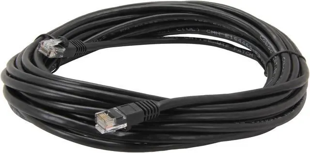 Alt view image 2 of 3 - Coboc CY-CAT5E-25-BK 25ft.24AWG Snagless Cat 5e Black Color 350MHz UTP Ethernet Stranded Copper Patch cord /Molded Network lan Cable