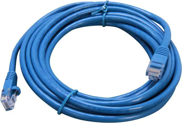 Alt view image 2 of 3 - Coboc CY-CAT5E-10-BL 10ft.24AWG Snagless Cat 5e Blue Color 350MHz UTP Ethernet Stranded Copper Patch cord /Molded Network lan Cable