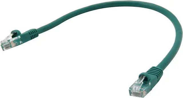 Alt view image 2 of 3 - Coboc CY-CAT5E-01-GR 1ft.24AWG Snagless Cat 5e Green Color 350MHz UTP Ethernet Stranded Copper Patch cord /Molded Network lan Cable