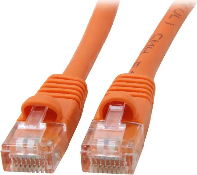 Main image of Coboc CY-CAT5E-05-OR 5ft.24AWG Snagless Cat 5e Orange Color 350MHz UTP Ethernet Stranded Copper Patch cord /Molded Network lan Cable
