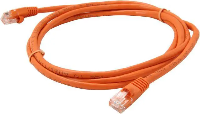 Alt view image 2 of 3 - Coboc CY-CAT5E-05-OR 5ft.24AWG Snagless Cat 5e Orange Color 350MHz UTP Ethernet Stranded Copper Patch cord /Molded Network lan Cable