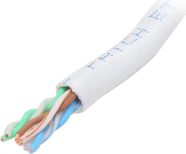 Main image of Coboc CY-CAT6-1K(CM)-ST-WH 1000ft. 24AWG Cat 6 White Color 550MHz UTP Stranded Copper Bulk Ethernet Network lan Cable