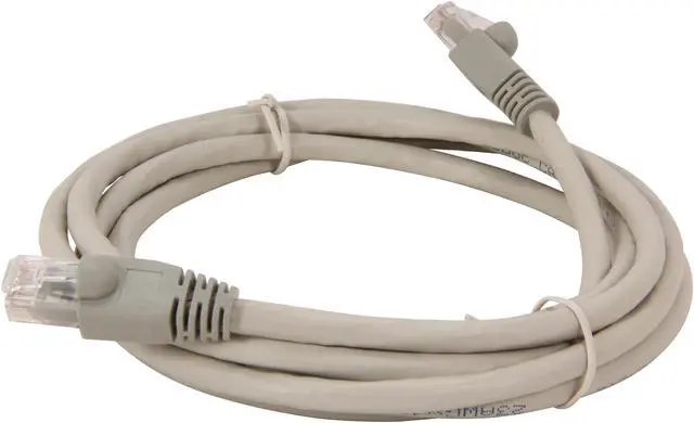Alt view image 2 of 3 - Coboc CY-CAT6-CMP-07-GY 7ft. 23AWG Snagless Cat 6 Gray Color 550MHz UTP Ethernet Solid Copper Patch cord /Molded Network lan Cable