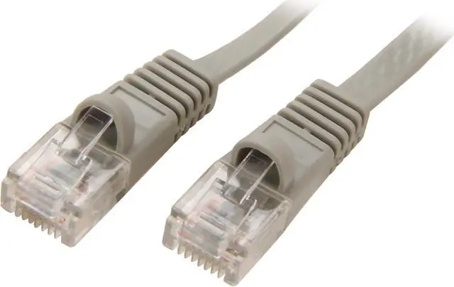 Main image of Coboc CY-CAT6-03-Gray 3ft. 32AWG Cat 6 Gray Color 550MHz UTP Flat Ethernet Stranded Copper Patch cord /Molded Network lan Cable