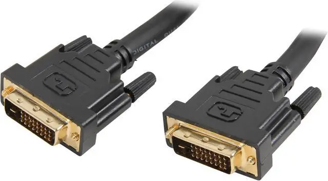 Main image of Coboc Model CO-DDMM-25-BK 25 ft.Cl2 Rated Black Color 28AWG Solid Copper Conductor DVI-D Dual-Link(24+1) Male to Male Digital Video Cable w/ Ferrite Cores,Gold Plated,