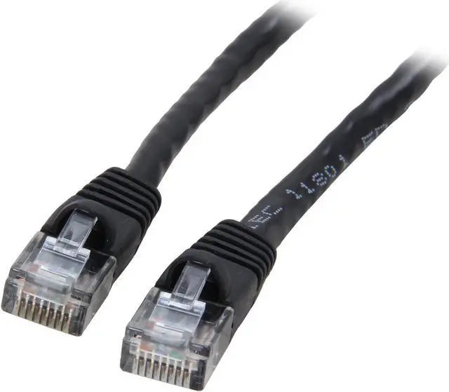 Main image of Coboc CY-CAT6-30-BK 30ft. 24AWG Snagless Cat 6 Black Color 550MHz UTP Ethernet Stranded Copper Patch cord /Molded Network lan Cable