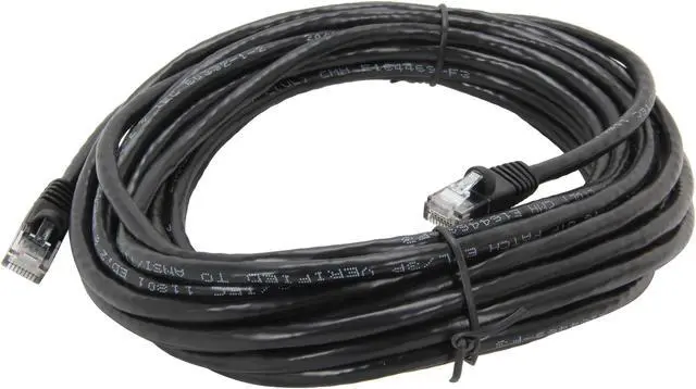 Alt view image 2 of 3 - Coboc CY-CAT6-30-BK 30ft. 24AWG Snagless Cat 6 Black Color 550MHz UTP Ethernet Stranded Copper Patch cord /Molded Network lan Cable
