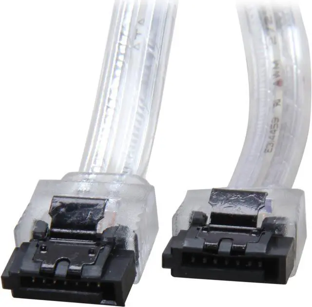 Main image of Coboc Model SC-SATA3-6-LL-SL 6" SATA III 6Gb/s Data Cable w/Latch,Silver