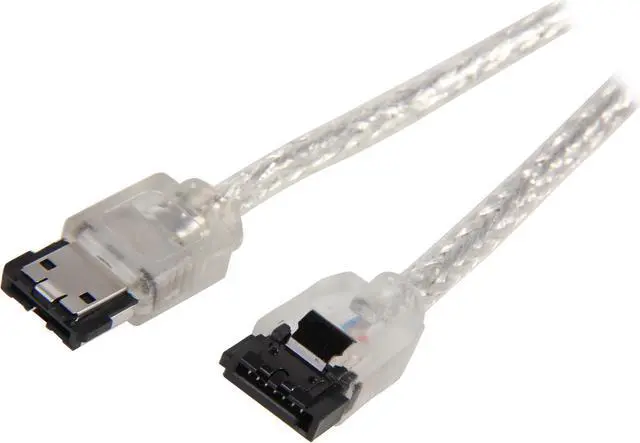 Main image of Coboc Model SC-SATA3-6FT-ESC-SL 6 ft.SATA III 6Gbps Shielded Internal to external SATA w/Latch to eSATA Date Cable for Hard Disk Drive/HDD/SSD Enclosure,Silver