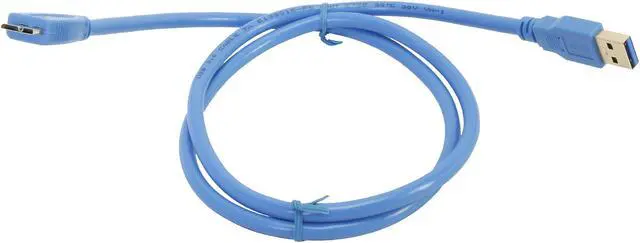 Alt view image 2 of 3 - Coboc CY-U3-AMicBMM-3-BL 3ft SuperSpeed 5Gbps USB 3.0 A Male to Micro B Male Cable,Gold Plated,Blue,M-M