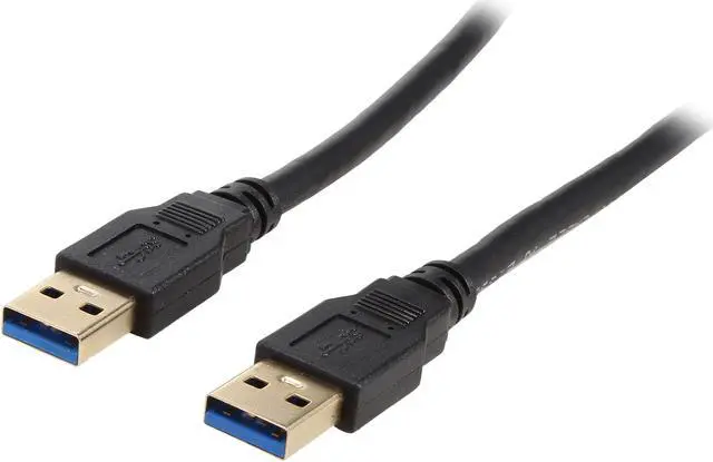 Main image of Coboc CY-U3-AAMM-3-BK 3ft SuperSpeed 5Gbps USB 3.0 A Male to A Male Cable,Gold Plated,Black,M-M
