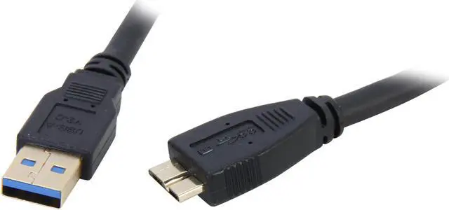 Main image of Coboc CY-U3-AMicBMM-1.5-BK 1.5ft SuperSpeed 5Gbps USB 3.0 A Male to Micro B Male Cable,Gold Plated,Black,M-M
