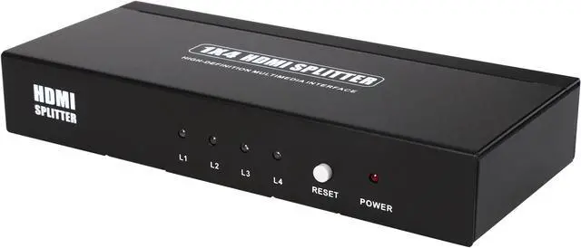 Main image of Coboc HA-HMSPL-1X4 4 Ports 1 x 4 HDMI Amplified Powered Splitter/Signal Distributor w/ 3D HDCP 1080P Support