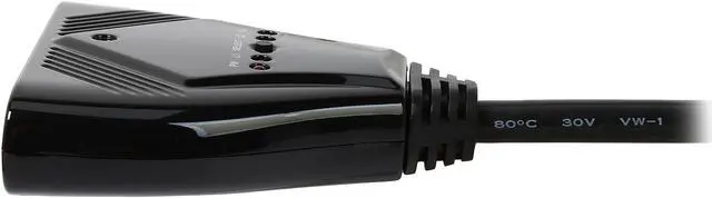 Alt view image 3 of 5 - Coboc HA-HMSW-3X1PT 3 Port 3-In 1-Out Pigtail HDMI V1.4 Amplified Switch Switcher w/ 3D HDCP 1080P Support, with 3 ft. Pigtail Cable