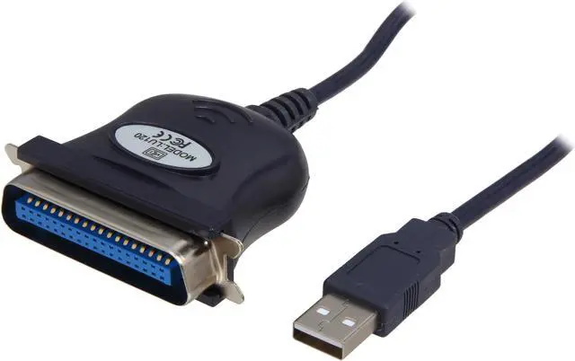 Main image of Coboc Model EA-USB-1284-BL 4.9 ft. Black USB to IEEE 1284(Bi-Directional) 36 Pin CN36M Printer(parallel) Adapter Converter Cable Female to Male