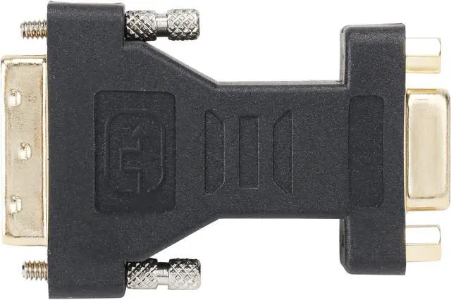 Alt view image 5 of 6 - Coboc EA-AD-DVI2VGA-MF Black Color Dual Link DVI-I(24+5) Male to VGA Female Analog Video Adapter,Gold Plated,M-F