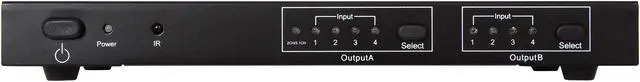 Alt view image 2 of 6 - Coboc HM-MATRIX-4X2 2 Ports 4 in 2 out Amplified 4x2 Ture Matrix HDMI® Switcher & Splitter w/ 3D HDCP 1080P and IR Remote,Extract SPDIF Digital Surround(5.1CH) or Stereo(2.0CH)) Audio Output