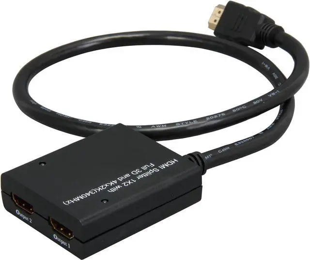 Main image of Coboc HM4K-SPL-1X2PT 2 Port 1 in 2 out Pigtail HDMI V1.4 Amplified Splitter w/ 4K*2K,3D HDCP 1080P Support