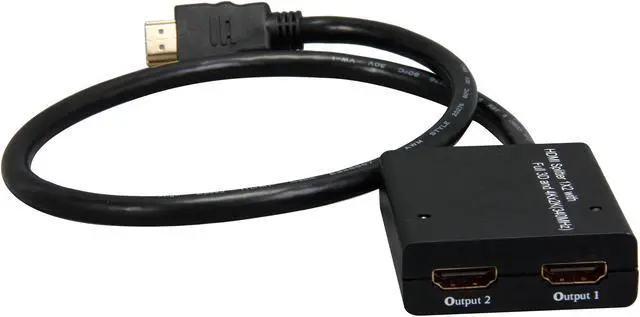 Alt view image 2 of 5 - Coboc HM4K-SPL-1X2PT 2 Port 1 in 2 out Pigtail HDMI V1.4 Amplified Splitter w/ 4K*2K,3D HDCP 1080P Support