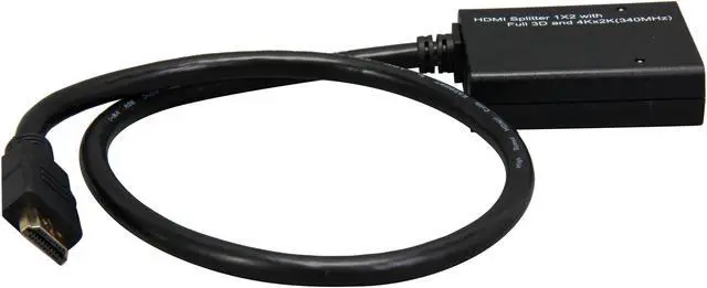 Alt view image 3 of 5 - Coboc HM4K-SPL-1X2PT 2 Port 1 in 2 out Pigtail HDMI V1.4 Amplified Splitter w/ 4K*2K,3D HDCP 1080P Support