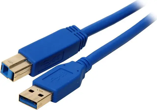 Main image of Coboc CY-U3-ABMM-10-BL Blue SuperSpeed 5Gbps USB 3.0  A Male to B Male Cable,Gold Plated,Blue