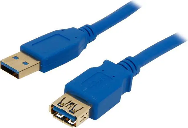 Main image of Coboc CY-U3-AAMF-15-BL Blue SuperSpeed 5 Gbps USB 3.0 A Male to A Female Extension Cable, Gold Plated