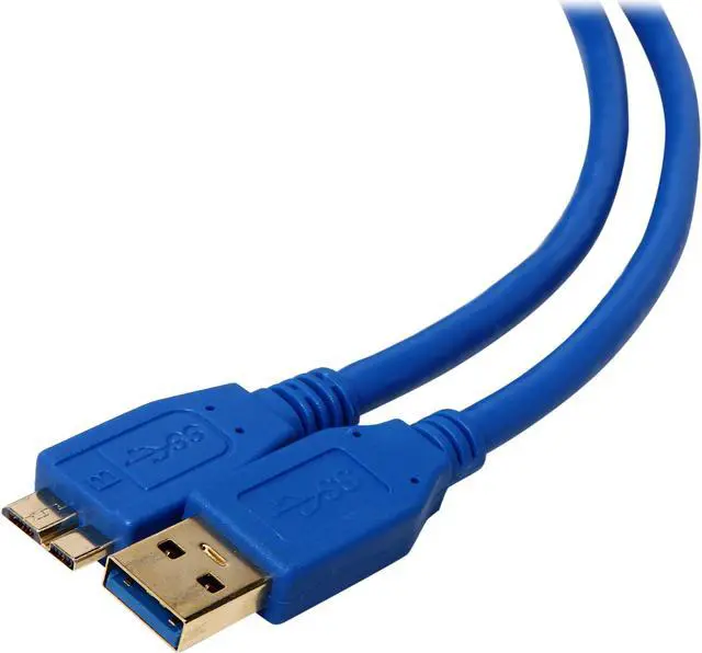 Main image of Coboc CY-U3-AMicBMM-15-BL Blue SuperSpeed 5Gbps USB 3.0 A Male to Micro B Male Cable,Gold Plated,Blue