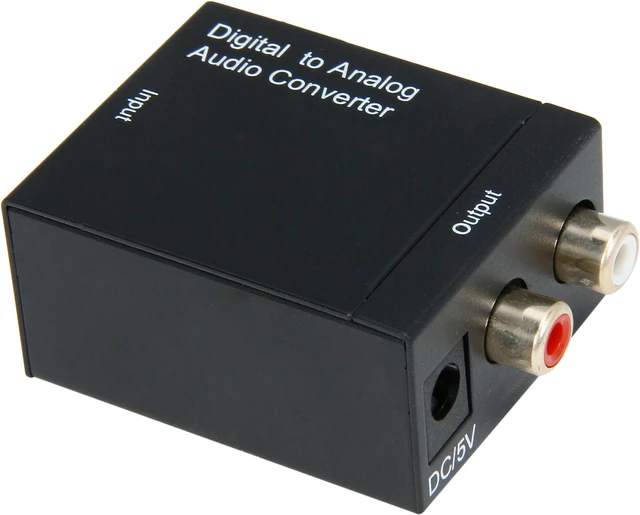 Main image of Coboc EA-AUD-DIG2ANA SPDIF Digital Coax & Optical Toslink to Analog Stereo RCA L/R Audio Converter Adapter Metal Cover - 2CH-LPCM 24-bit/96KHz DAC