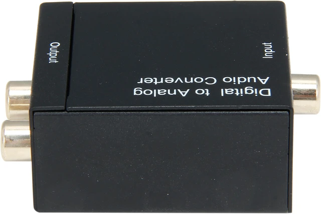 Alt view image 4 of 6 - Coboc EA-AUD-DIG2ANA SPDIF Digital Coax & Optical Toslink to Analog Stereo RCA L/R Audio Converter Adapter Metal Cover - 2CH-LPCM 24-bit/96KHz DAC