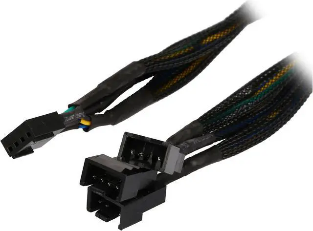 Main image of Coboc TX4SPL3-6 6.1 in. Sleeved 6 inch 1 to Three(3) x 4-pin TX4 PWM Multi-Fan Power Splitter Cable(Net Jacket) Female to Male