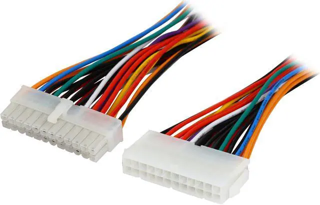 Main image of Coboc ATX24EX-8 8 in. 24 Pin Motherboard ATX Power Supply Extension Cable,F/M Female to Male