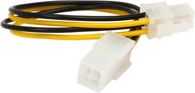 Alt view image 2 of 3 - Coboc ATX4EX-8 8 in. ATX 12V P4 4-Pin CPU Auxiliary Power Extension Cable,F/M