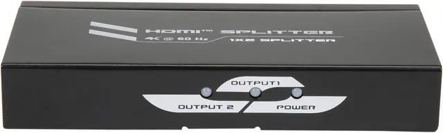 Alt view image 2 of 6 - Coboc HD2SPL1X2 1X2 2 Ports HDMI 2.0 Amplified Powered Splitter/Signal Distributor w/ 4K2K@60Hz HDR,HDCP 2.2 Passthrough ,3D Supports - 4K*2K 2160p