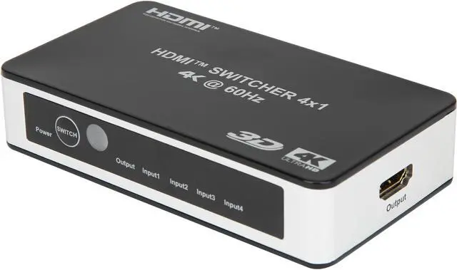 Main image of Coboc HD2SW4X1 4X1 4 Ports 4 In 1 out HDMI 2.0  Amplified Powered  Aluminum Housing Switch switcher w/  4K2K@60Hz 3D HDCP  Supports - 4K*2K 2160p