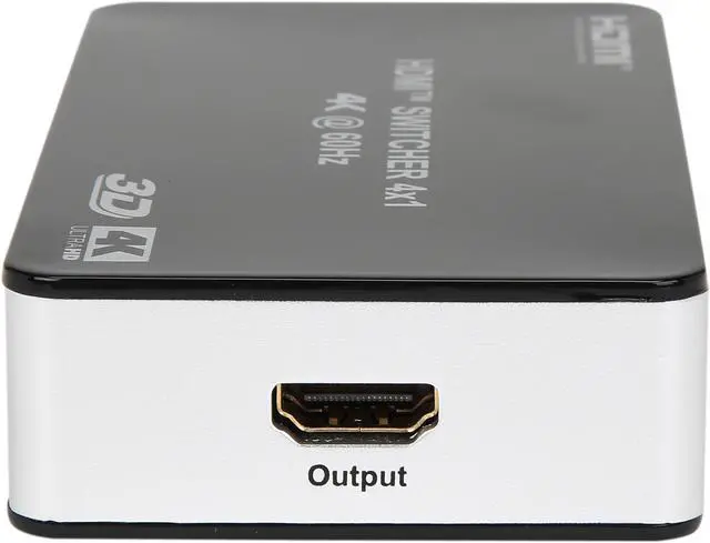 Alt view image 5 of 7 - Coboc HD2SW4X1 4X1 4 Ports 4 In 1 out HDMI 2.0  Amplified Powered  Aluminum Housing Switch switcher w/  4K2K@60Hz 3D HDCP  Supports - 4K*2K 2160p